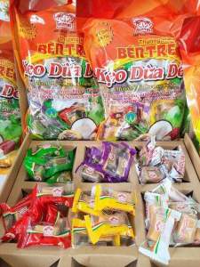 Kẹo dừa thập cẩm bến tre mix 6 vị hấp dẫn
