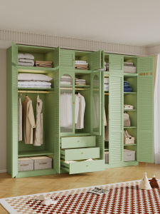 French Retro Style Non-toxic Iron Wardrobe