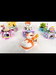 Mainan 500Pcs City Toko Kue Model Edukasi Puzzle Mainan Anak Perempuan Hadiah untuk