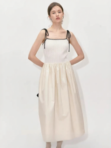 fano studios | Đầm Dây Cinching eo Vintage Nữ