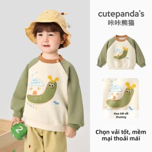 CUTEPANDAS | Áo Hoodie Trẻ Em Màu Sắc Chân Đèn Dài Tay Cho Mùa Xuân Thu