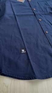 Kemeja Pria Lengan Panjang cigarete -Baju kantoran Pria Warna putih Hitam Navy neegs NX001E