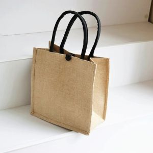 Eco-Friendly Large Capacity Canvas Tote Bag Bohemian Style Womens Handbag Portable Linen Commuting Shopping Bag Ins New Model