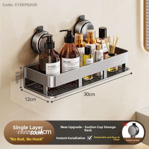 SHENYUAN | Suction Cup Wall Mount No Drilling Storage Shelf