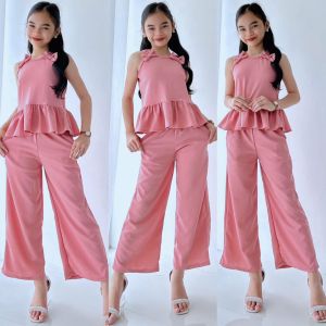 Kyian.ph Freya Coords 8-12yo RTW OOTD for kids girls PLAIN CREPE CASUAL ELEGANT FORMAL OUTFIT STYLISH FASHIONABLE