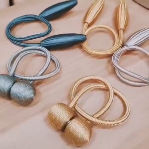 2pcs Magnetic Curtain Tie-backs❤Curtain Bar❤Curtain Clip Rope Tie Knob Hook Elegant ❤️SG Seller❤️