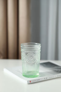 แก้วน้ำทรงกลมสไตล์ญี่ปุ่น ขอบทอง แก้วน้ำดอกทานตะวัน แก้วน้ำทรงกลม แก้วน้ำใส แก้วน้ำสำหรับใช้ในบ้าน แก้วน้ำสำหรับทาลิปสติก