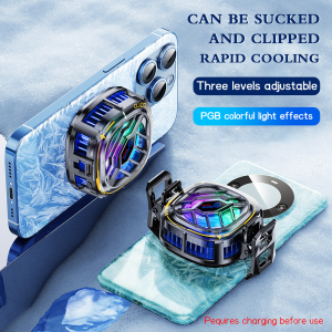 X76 Pro Phone Cooler Magnetic Back Clip Semiconductor Radiator with Digital Display Fast Cooling Fan for Gaming Mobile Phone Tablet iPad⚡PH deliveryIn stock⚡