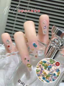 50 Cái Đá Pha Lê Hình Vuông Màu Sắc Có Đáy Nhọn Siêu Lấp Lánh Cho Đồ Trang Trí Móng Tay Hình Thoi Hình Bát Giác Lâu Trôi Dễ Sấy Khô Hiệu Ứng Màu Sắc Thoải Mái Độ Lấp Lánh