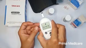 Alat Pengukur Gula Darah Akurat: Alat Cek Gula Darah Sinoheart Safe Accu Lengkap (25Strip+25lancets)