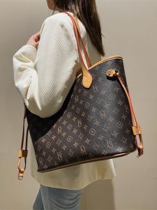 New 2025 Womens Tote Bag Vintage Large Capacity Commuter Single Shoulder Handbag Spring Summer Fashion Casual Bucket Shape