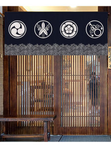 Japanese Style Kitchen Partition Curtain Fabric Door Drape Business Use Half Curtain Room Divider Restaurant Bar Screen