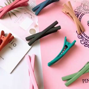 Indo - Jepitan Rambut Gaya Korea Matte Warna Warni /Jepitan Model Silang Fashion Wanita Korea / Korean Hairclip