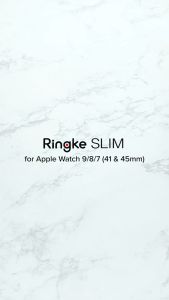 RINGKE® SLIM (2-Pack) Watch Series 9/8/7 Anti-Yellowing Material Lightweight Minimalist Sturdy Solid Thin Scratch
