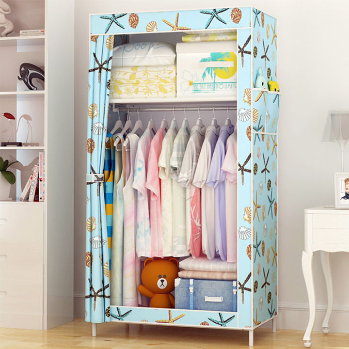 LOOGU Local Delivery Storage Wardrobe Organizer Fashion Zipper Closet ...