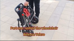 Heyman Lightweight Foldable Wheelchair Foldable Wheelchair With Footrest Armrest Ultra Lightweight Travel Outdoor Portable Wheel Chair Kerusi Roda Ringan