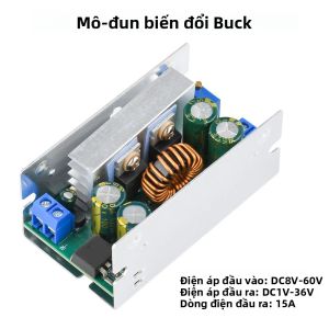 Mô-đun Chuyển Đổi Bước Xuống DC-DC 200W 15A Bộ Chuyển Đổi Điện Áp Có Thể Điều Chỉnh 8-60V Sang 1-36V Với Vỏ Hợp Kim Nhôm Cho Mạch Tích Hợp