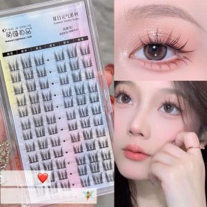 Mengjie Shangpin Large Capacity Fairy Hair Cat Ear Sharp Eyelashes Easy to Use Natural Looking Fake Eyelashes for Beginners