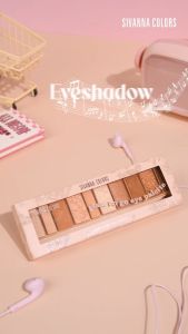 HF1009 SIVANNA COLORS CREAM TO GO EYE PALETTE อายแชโดว์ เนื้อแมทท์และชิมเมอร์ เม็ดสีแน่น ติดทน มาพร้อมแปรงปัด