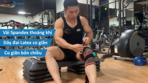 Bộ băng bảo vệ đầu gối AOLIKES A-7720 thiết kế thoáng khí ôm chân breathable sport knee support