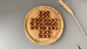 Bộ Cờ Kong Ming Trò Chơi Thử Thách IQ Trí Tuệ Bằng Gỗ Tự Nhiên 14 Cm