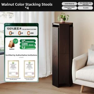 XIDUOSHU | Stackable Comfortable Wooden Stool
