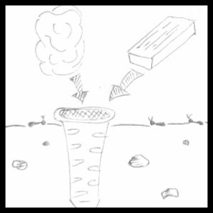 2 Way Installation In Ground (IG) & In Concrete (IC) Termite Bait Station with key lock and luring wood