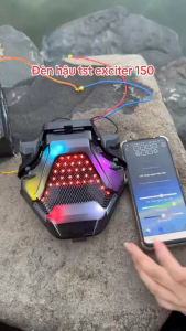Đèn hậu TST chỉnh App exciter 150.