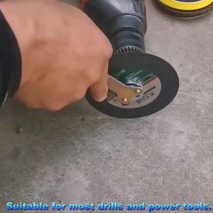 Toolshub 5PCS Electric Drill Conversion Angle Grinder Accessory Set Includes Cutting Disc Polishing Wheel Connecting Rod Metal Handle Holder Adapter for Metalworking