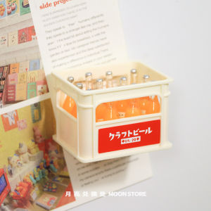 Hộp Đựng Đồ Từ Tính Màu Vàng Kem Hình Mặt Trăng Hộp Đựng Đồ Từ Tính Gắn Vào Tủ Lạnh Trang Trí Cửa Nhà Phụ Kiện Nhà Cửa