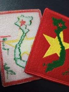 Patch thêu cao cấp Đất nước thêu full chỉ. patch lược đồ Việt Nam chủ quyền hoàng Sa Trường Sa