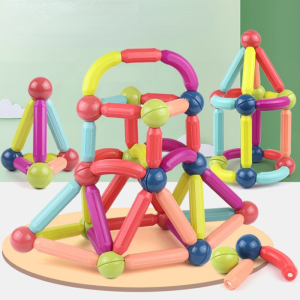 Montessori Educational Toys for Kids: Magnetic Building Blocks & 3D DIY Puzzles