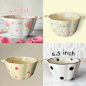 ชามซุปเซรามิค น่ารัก 2 หู เซรามิคน่ารัก 6.5นิ้ว