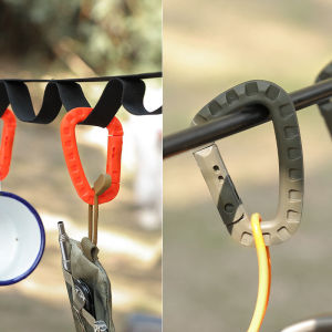 คลิปหนีบพลาสติกแบบยุทธวิธี 5 ชิ้น ขนาด 3.5 นิ้ว แบบ Molle พร้อมพวงกุญแจ ITW รูปตัว D พร้อมตะขอสปริงแข็ง สำหรับกิจกรรมกลางแจ้ง เดินป่า ตั้งแคมป์