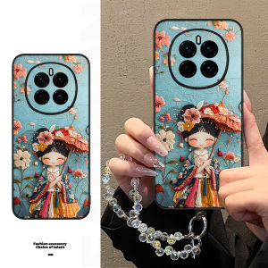 Woupai Creative Cute Girl Full Cover Pink Phone Case for Honor Magic7 Magic8 New Model Protection Shell Eco-Friendly Leather