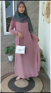 KV.GROSIR Gamis Irma Basic Wolfis Polos/ Dress Wolfis Syari Mewah/Dress Wanita Remaja Polos Wolfis Grade A
