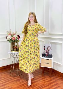 Daster Busui Terbaru Dress Viral - Daster Jumbo Semata Kaki Bahan Rayon Jatuh Tebal