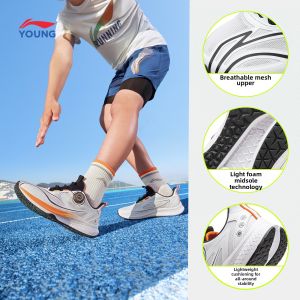 LI-NING KIDS | Professional Children Running Shoes Shock Absorption