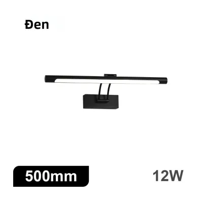 Đèn Tường LED Hiện Đại Màu Đen/bạc Cho Gương Phòng Tắm 80-100cm Đèn Nội Thất AC85-265V Đèn Treo Tường Dài Chiếu Sáng Tranh Ảnh