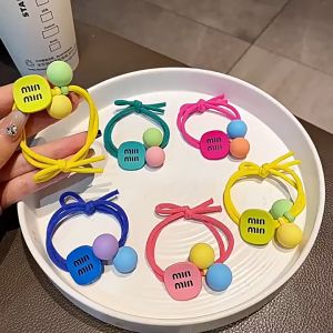 Dây Cột Tóc Cao Su Co Giãn Màu Sắc Xinh Tươi Dễ Thương Cho Bé Gái - Phụ Kiện RYRY