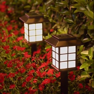 6PCS Solar Light Lawn Lamps Powered LED Light Outdoor Waterproof Rain Proof Walkway Christmas Yard Garden Lamp Camping Lamp