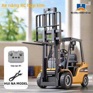 Huina | Xe Nâng Điều Khiển Từ Xa HUINA 9925 Tỷ Lệ 1/50 12 Kênh Mô Hình Xe Điện RTR Với Hiệu Ứng Âm Thanh Và Ánh Sáng Đồ Chơi Xe Tải Điều Khiển Từ Xa Quà Tặng Dành Cho Lứa Tuổi Từ 14 Trở Lên