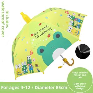 Automatic Long Handle Waterproof Umbrella for Children