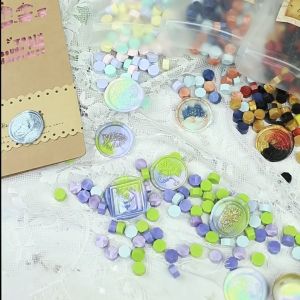Sealing Wax Set 24 Warna Wax Seal Beads Lilin Stempel Wax Diy Stamp Seal Wax Lilin Segel
