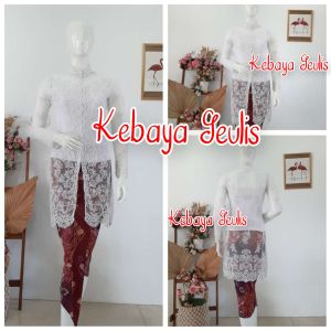 atasan kebaya akad nikah pengantin+longtorso