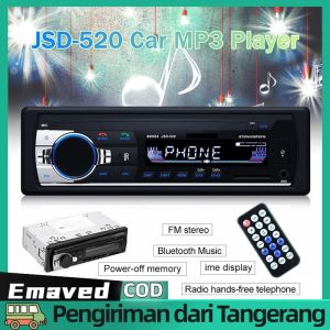 FM Radio dengan LCD & Tape Audio Radio Mobil: Headunit Tape Mobil Multifungsi Bluetooth JSD-520