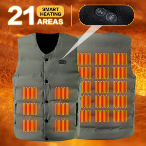 17th District Smart Heating Vest (without Power Supply) Zippered Outdoor Insulating Jacket for Winter Protection Ideal for Fish