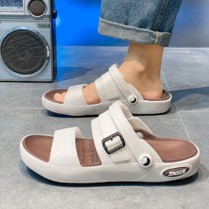 Beach Slippers Mens Summer Internet Celebrity Dual-Use Drooping Vietnam Sandals Men Outdoor Non-Slip Driving Plus Size Sandals