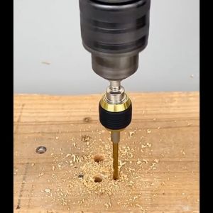 ToolsHub Quick Change 1/4\" Hex Shank 60mm Keyless Drill Bit Adapter with Quick Connect Function for Power Tool Accessories