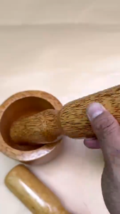 Chày Cối Lẻ Bằng Dừa Loại 1 Phúc Hưng Phát SG - Kích Thước Cối 14cm Lựa Chọn Nội Trợ Hoàn Hảo